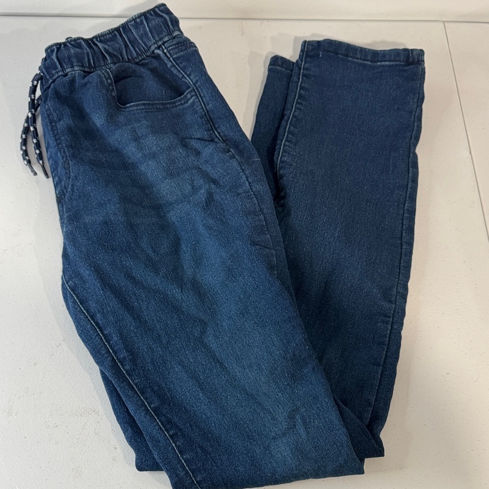 Vintage Weatherproof Dark Blue Kids Size XL(18) Jeggings with Drawstring Closure